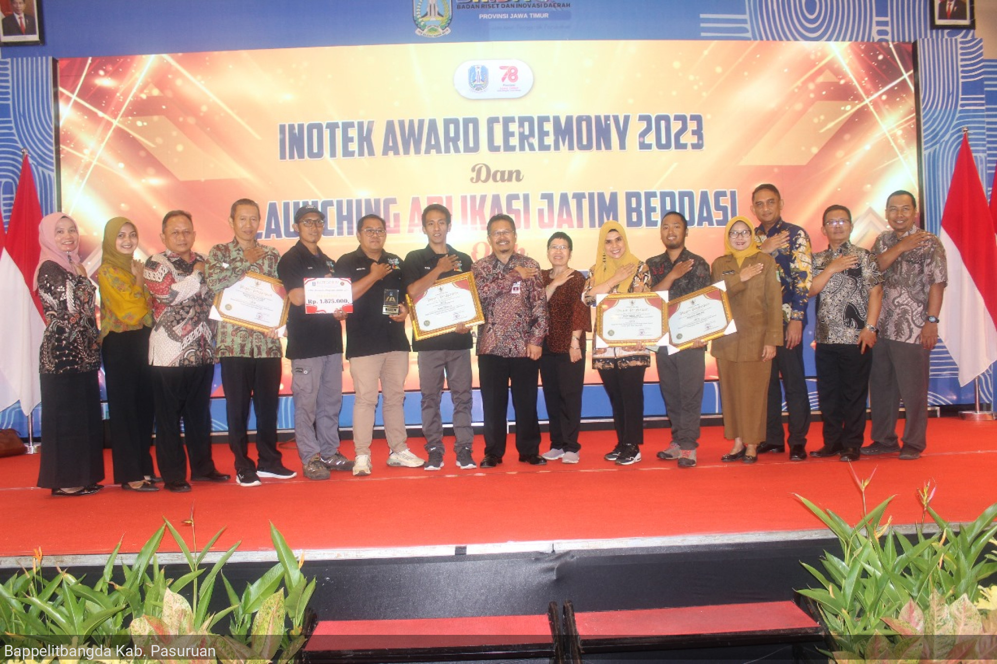Suskses Dorong Jumlah Inovasi Bappelitbangda Jadikan Kabupaten Pasuruan Raih banyak Penghargaan.