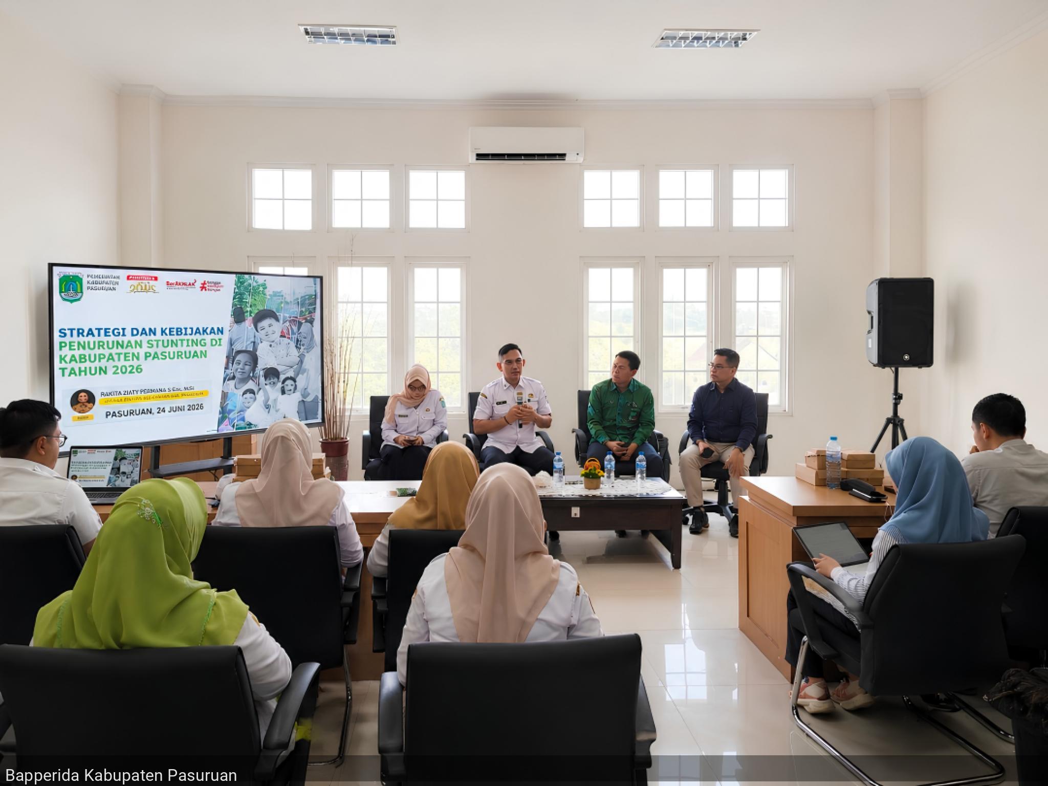 Bapperida Paparkan Strategi dan Kebijakan Penurunan Stunting Pada Rapat Koordinasi INEY Tahun 2026
